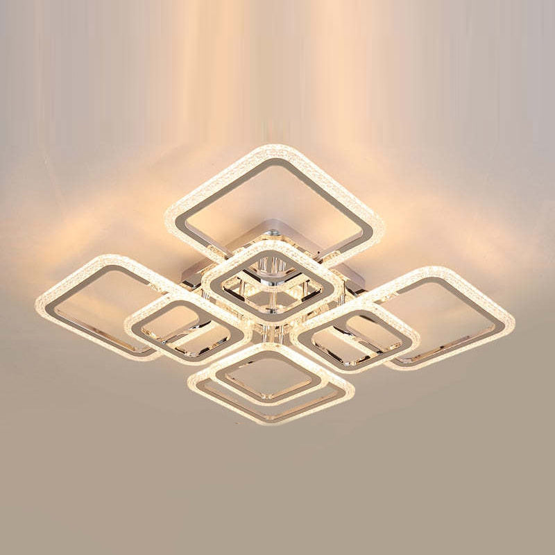 Arisha nowoczesna lampa sufitowa montowana bezpośrednio kwadratowa
