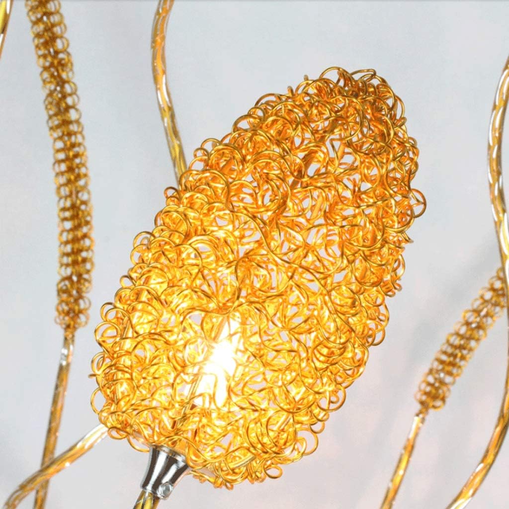 Lampa stojąca Bella Art Deco Vase Gold Metal, pokój dzienny
