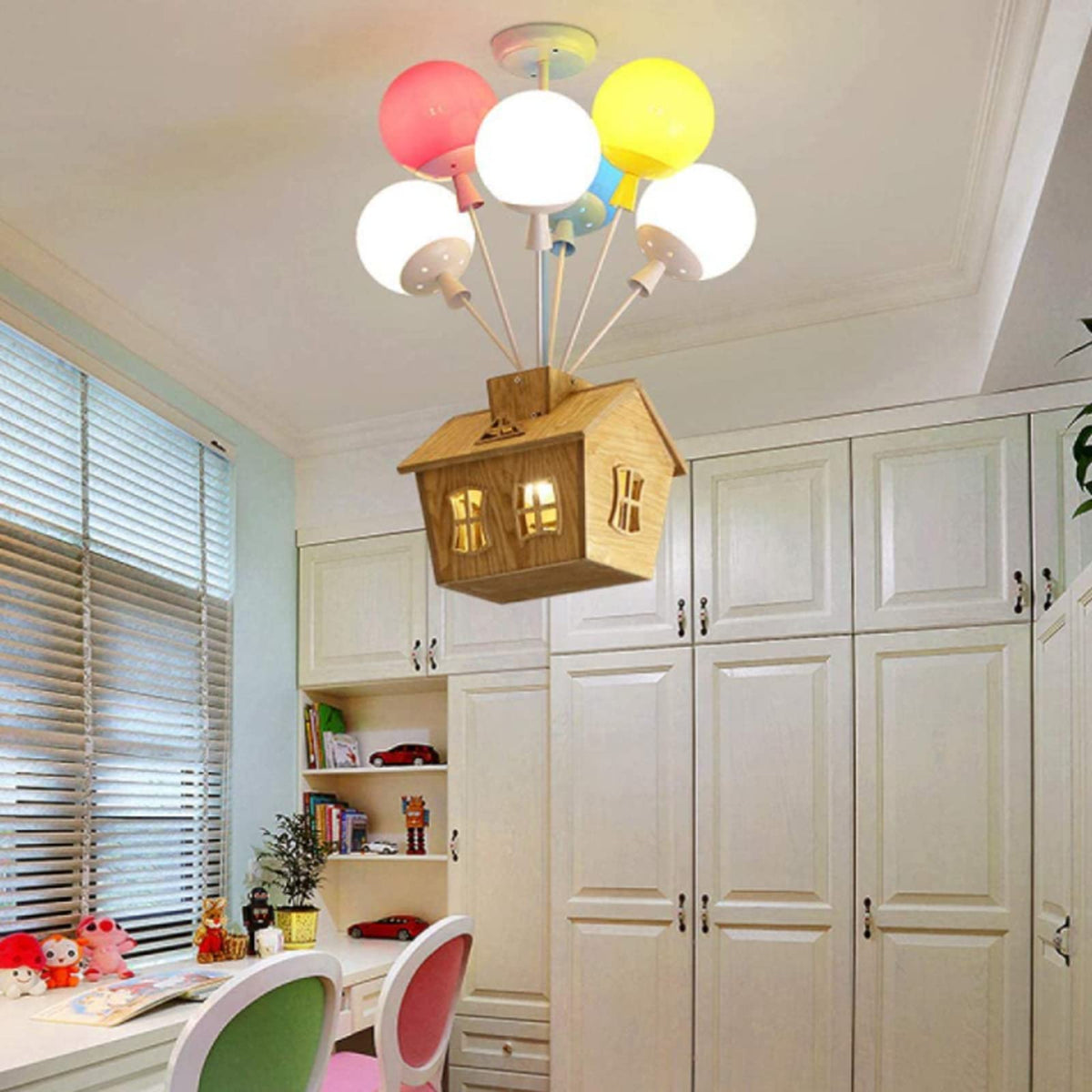 Aria Designer lampa sufitowa montowana bezpośrednio drewno pokój dziecięcy