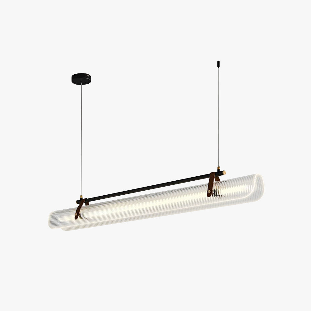 Arisha lampa wisząca liniowa nowoczesna, /Metal, Czarny/Złoty, Studyjny