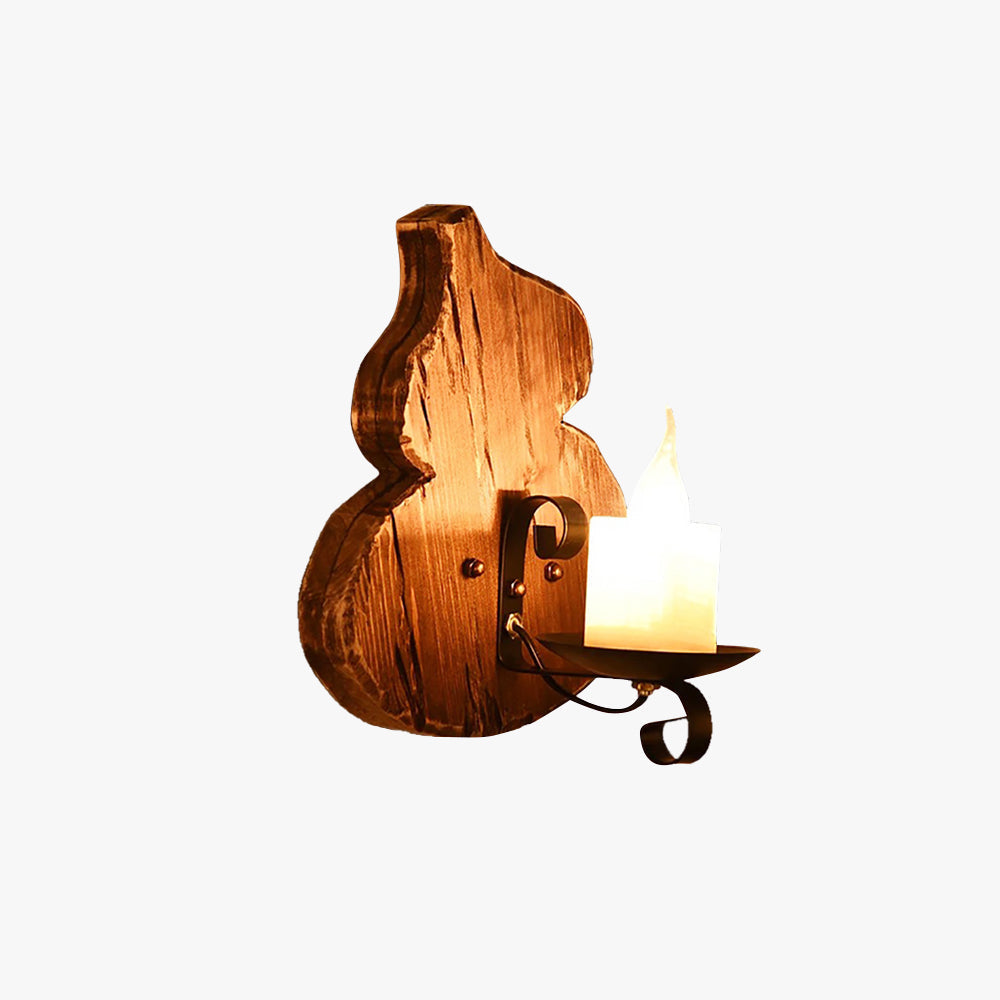 Epoch kinkiet Cucurbits/Candle Vintage, drewno/metal, jadalnia