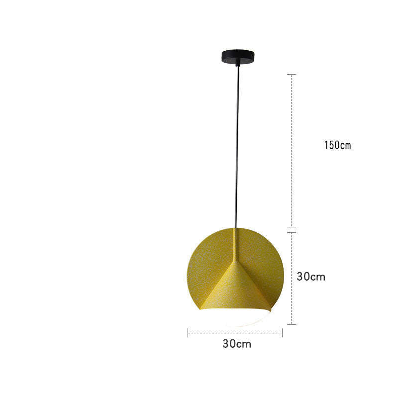 Arisha nowoczesna lampa wisząca z kolorowym kloszem LED