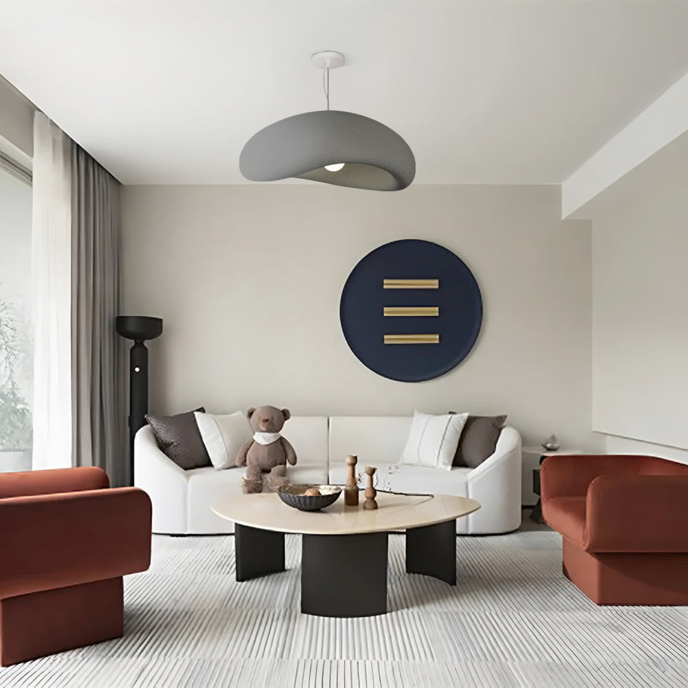 Avi minimalistyczna lampa wisząca w kształcie kamyka, kolor: szary