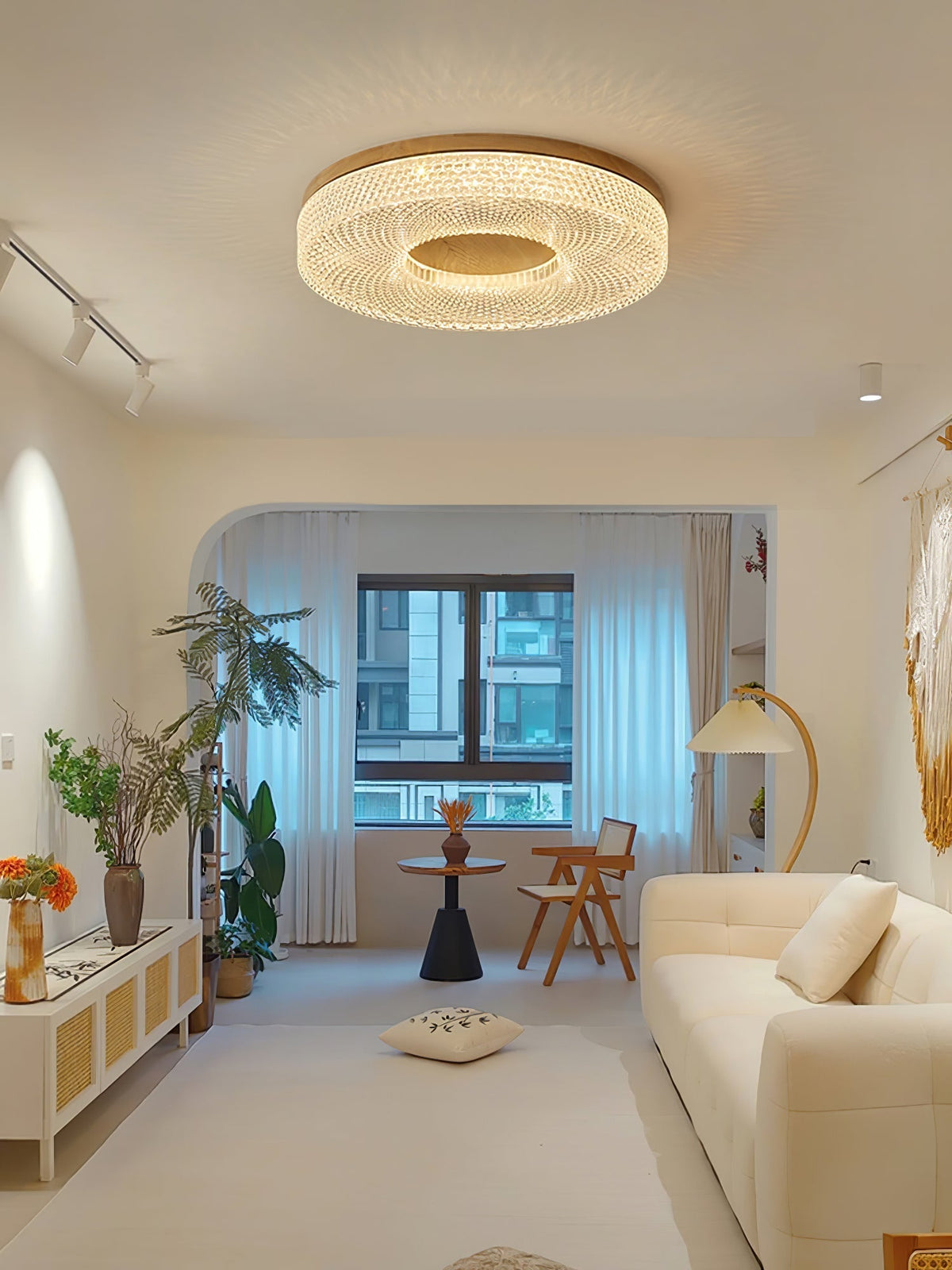 Nirinelle lampa sufitowa z pierścienia akrylowego nowoczesna minimalistyczna