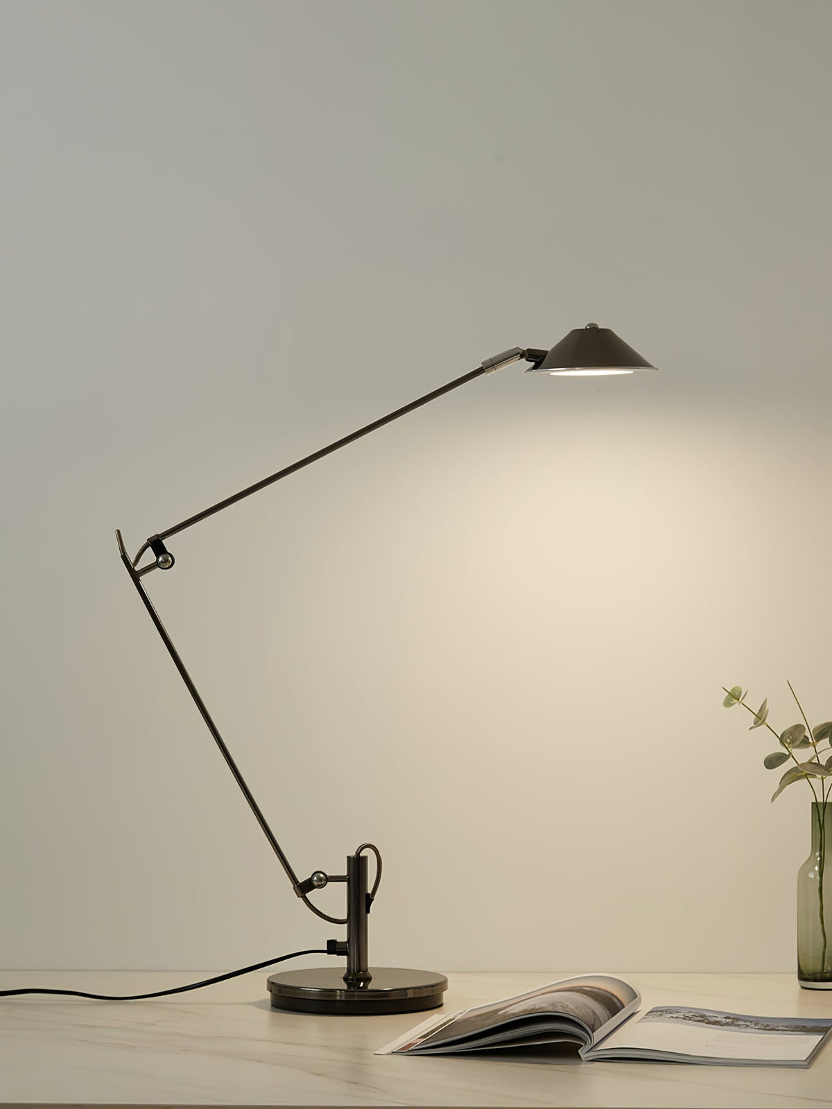 Lampa stołowa Quden Minimalistic do pracy biurowej
