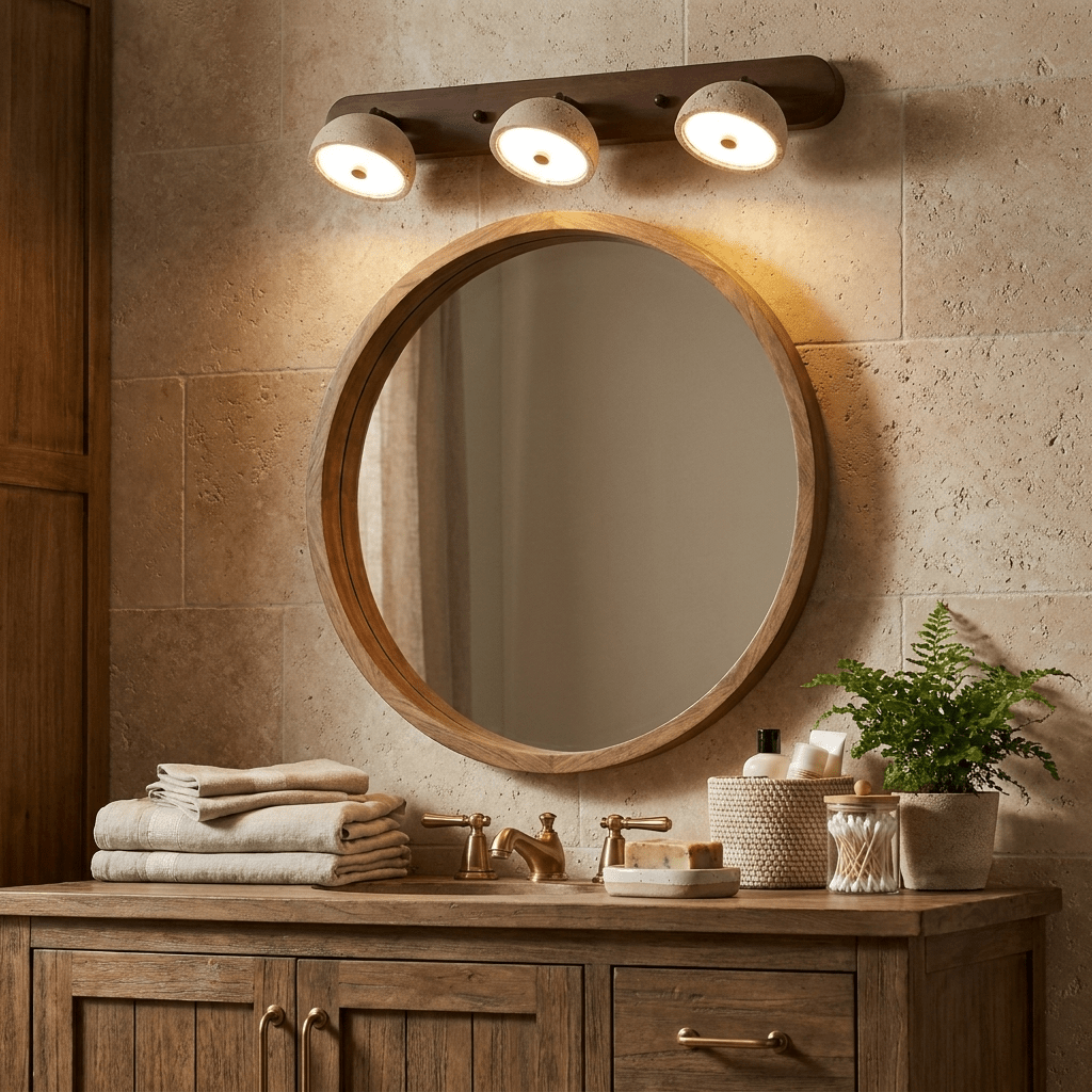 Valienne Travertine kopuła Vanity oświetlenie