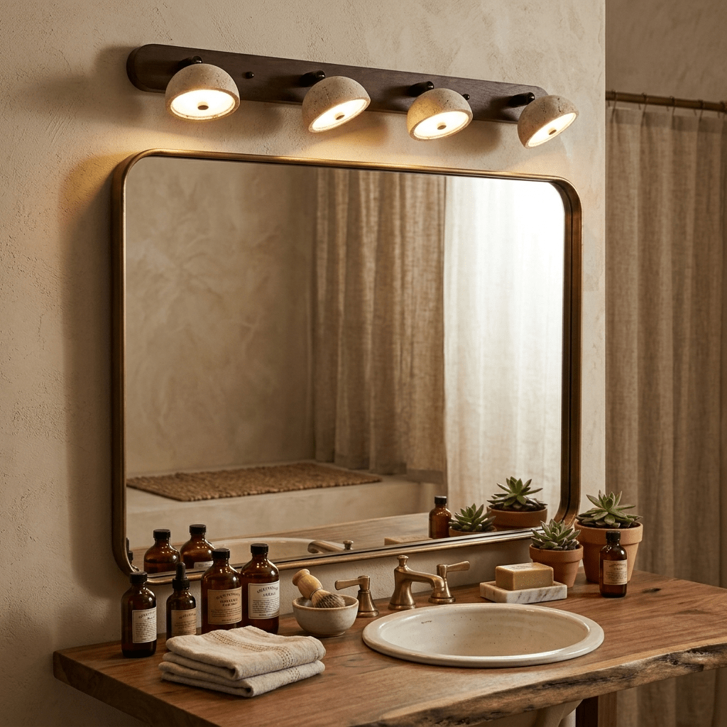 Valienne Travertine kopuła Vanity oświetlenie