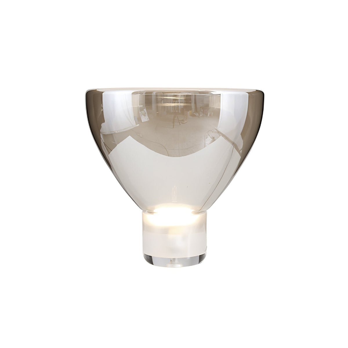Cavm elegancka lampa stołowa ze szkła