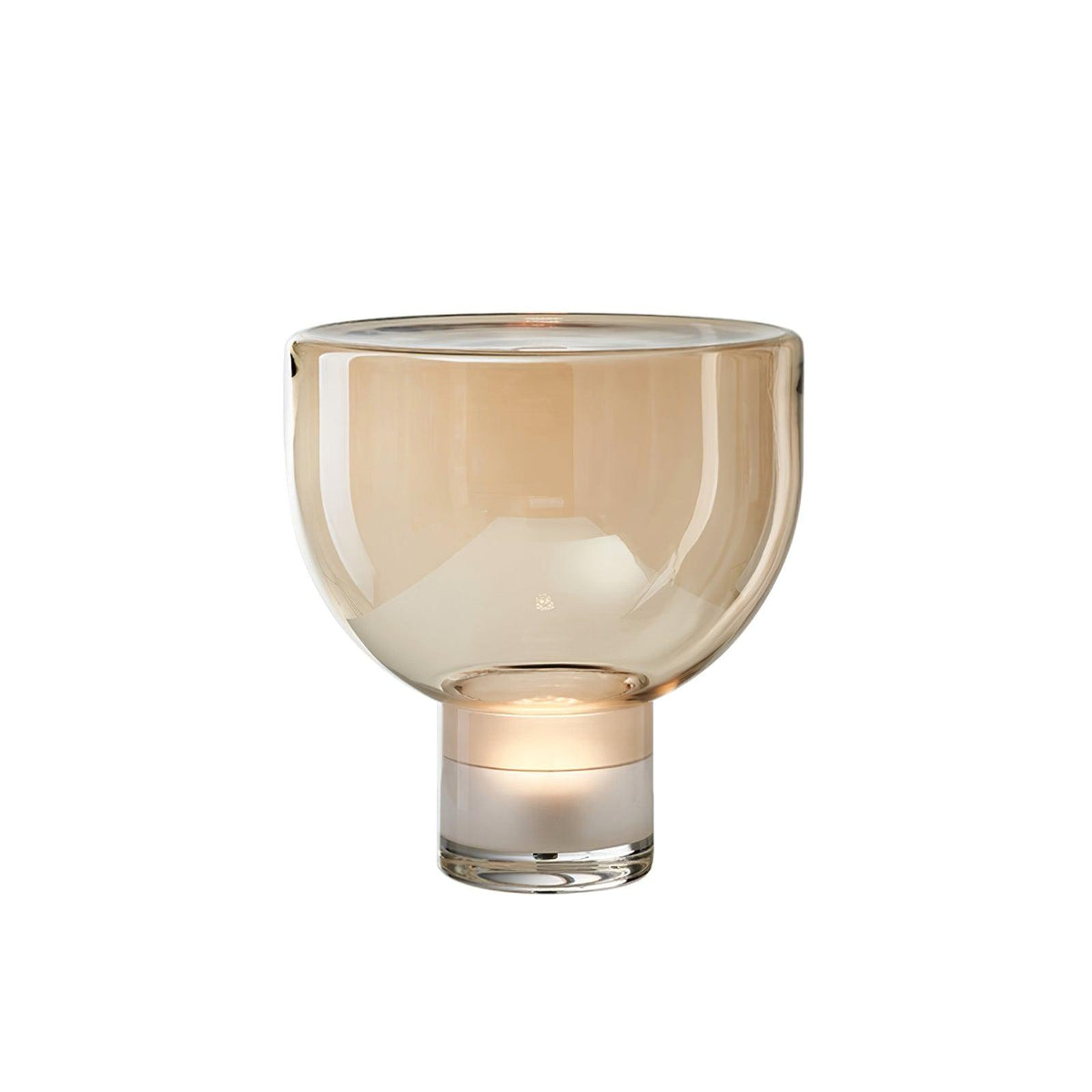 Cavm elegancka lampa stołowa ze szkła