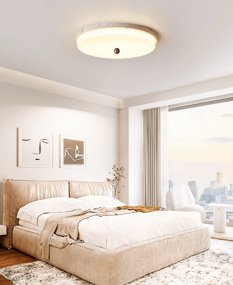 Aeon Travertine Orb lampa sufitowa