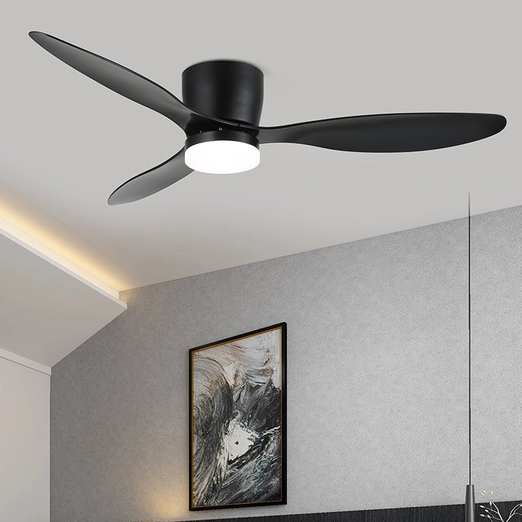 Brinor minimalistyczna lampa sufitowa z wentylatorem drewniana