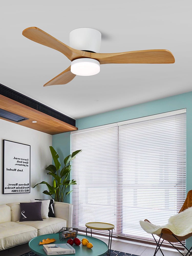 Knox minimalistyczna lampa sufitowa z wentylatorem