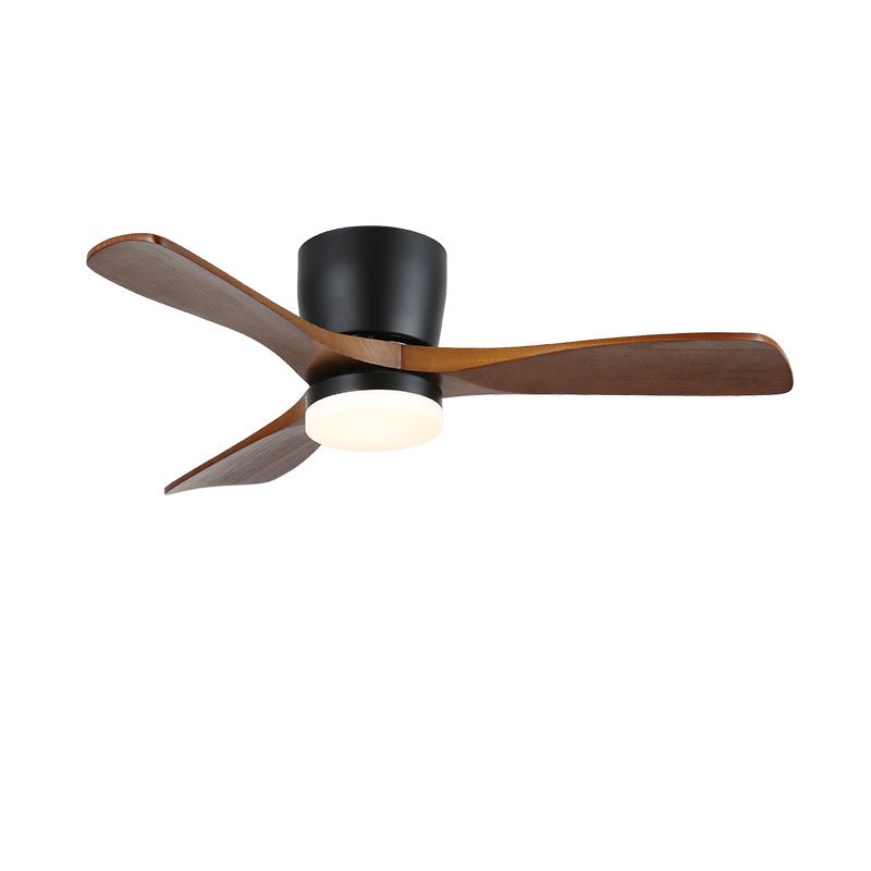 Brinor minimalistyczna lampa sufitowa z wentylatorem drewniana