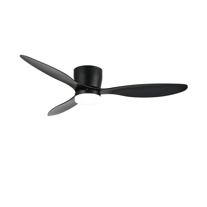 Brinor minimalistyczna lampa sufitowa z wentylatorem drewniana