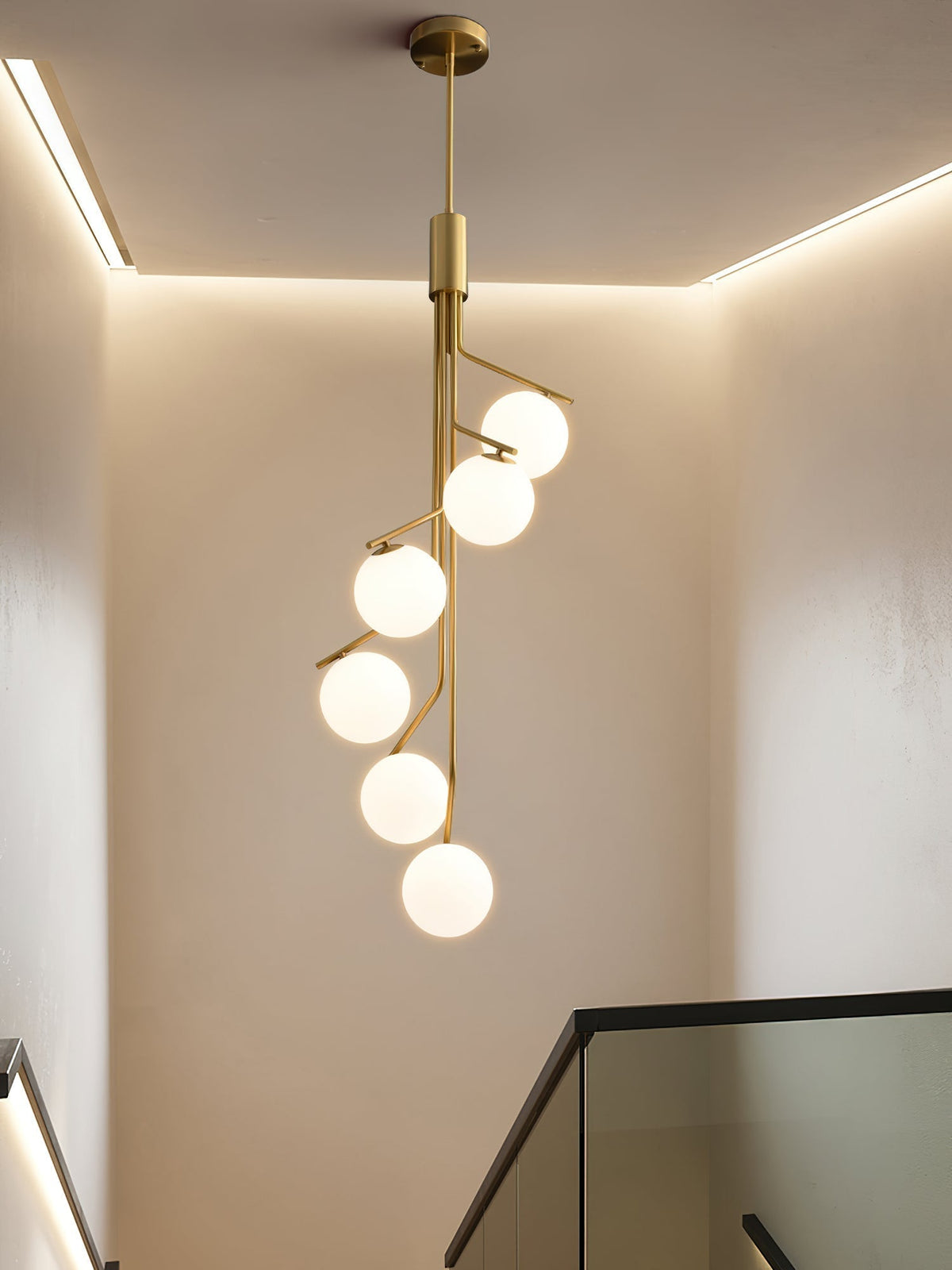 Ageet nowoczesna minimalistyczna lampa wisząca ze szkła