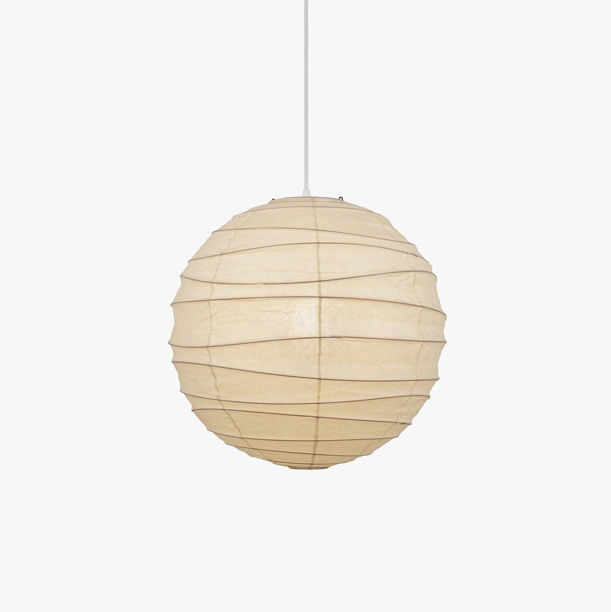Luna lampa wisząca w kształcie globusa z japońskiego papieru