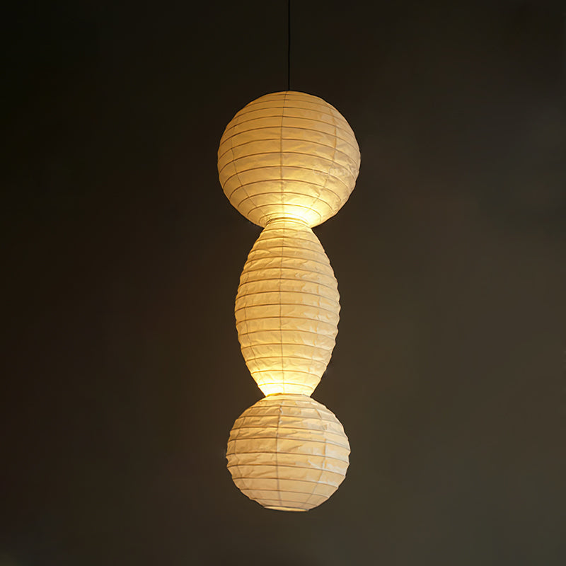 Nami lampa wisząca latarnia papierowa Wabi-sabi