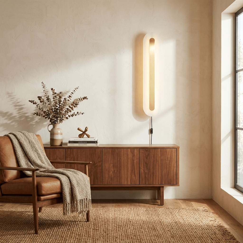 Alabaster Rounded Plug-in Kinkiet