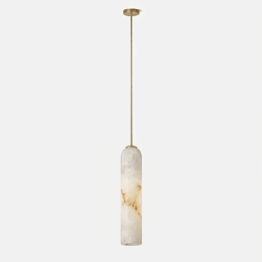 Alabaster Cylinder lampa wisząca