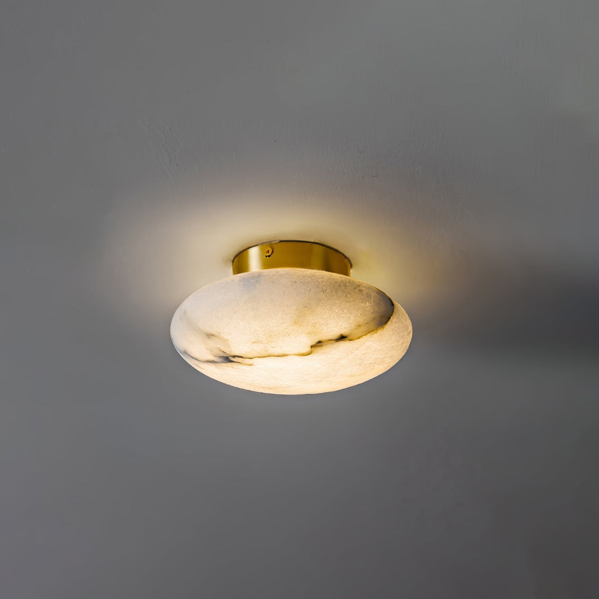 Vanorara minimalistyczna lampa sufitowa montowana bezpośrednio ze szkła alabastrowego