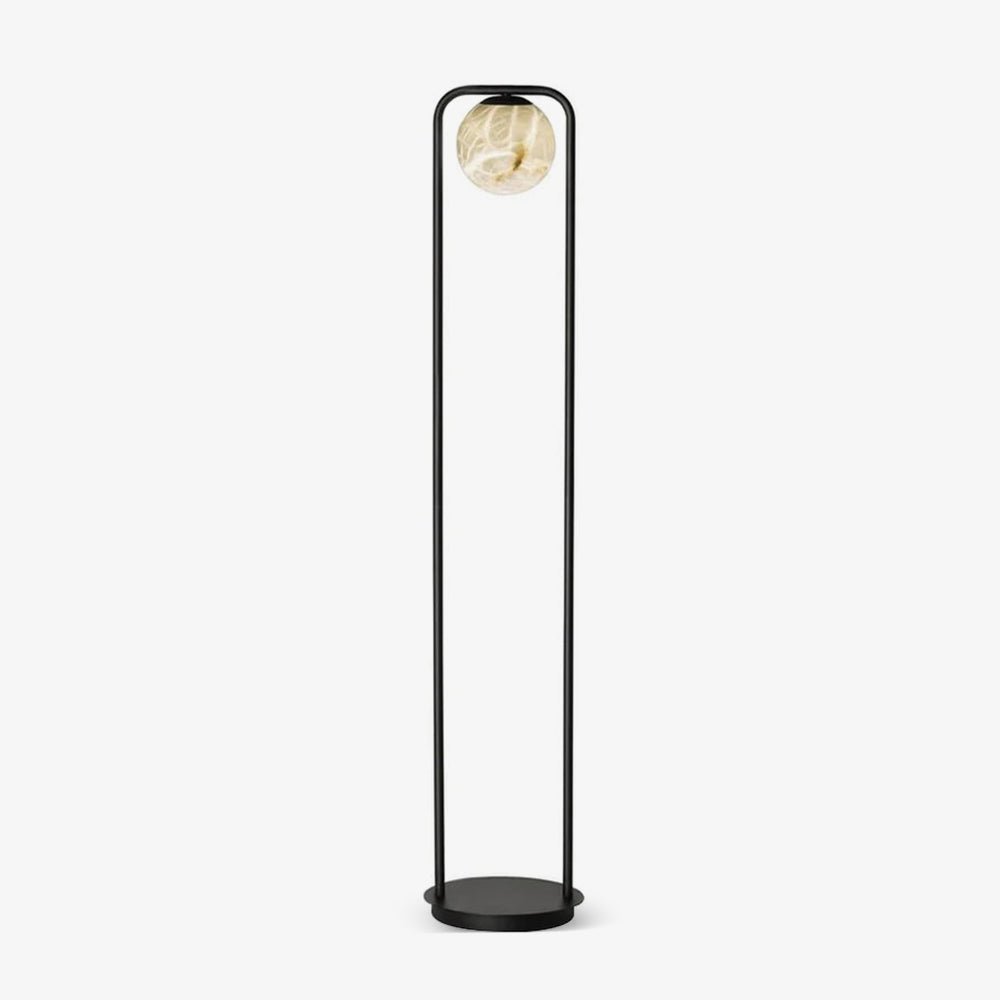 Callista minimalistyczna lampa stojąca z alabastrem