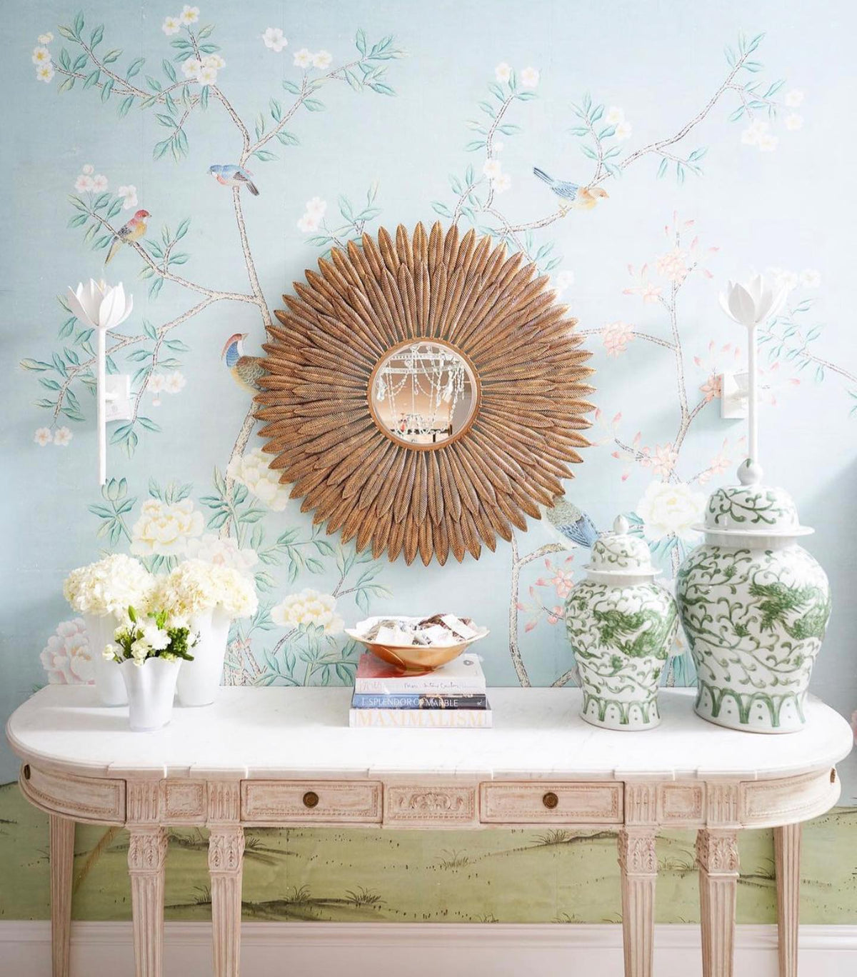 Clira miedziany kinkiet Lotus Bloom