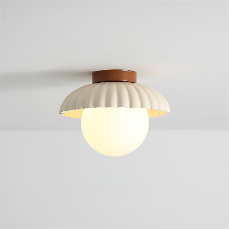 Scallop Glow lampa sufitowa montowana bezpośrednio ze szkła