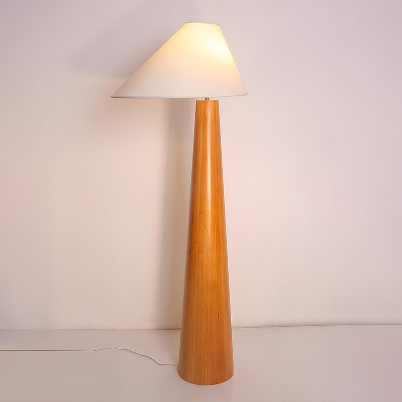 Lampa stojąca Pinnacle Minimalist drewniana