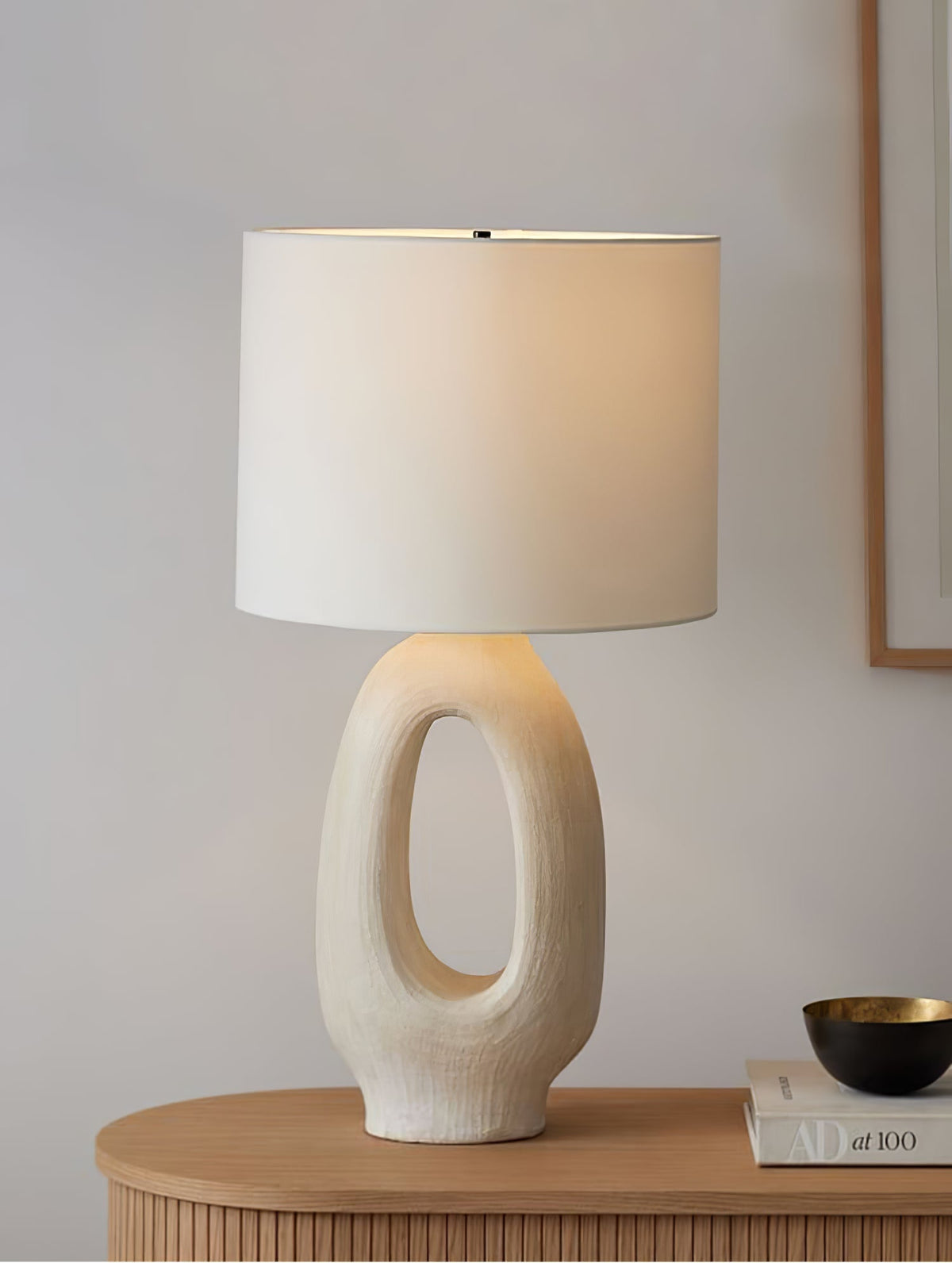 Lampa stołowa Lumestic Sculptural Resin Fabric