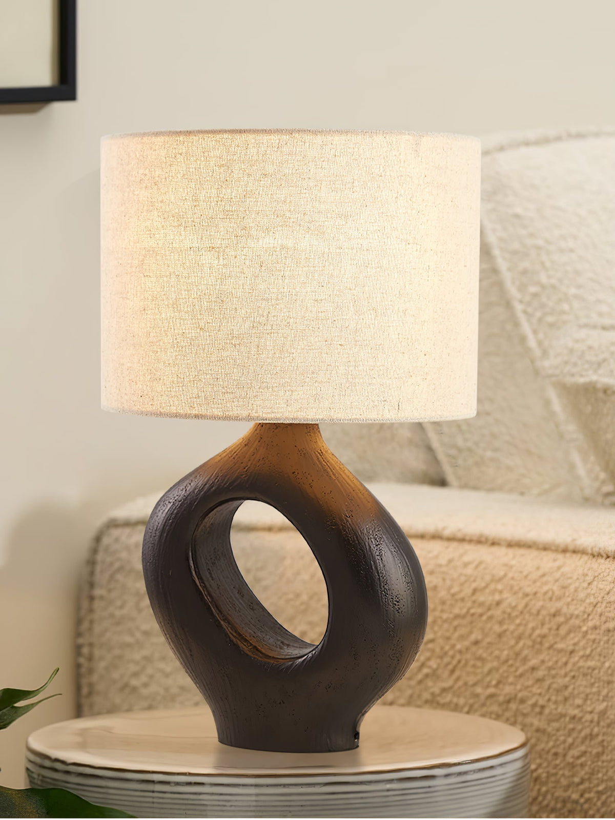 Lampa stołowa Lumestic Sculptural Resin Fabric