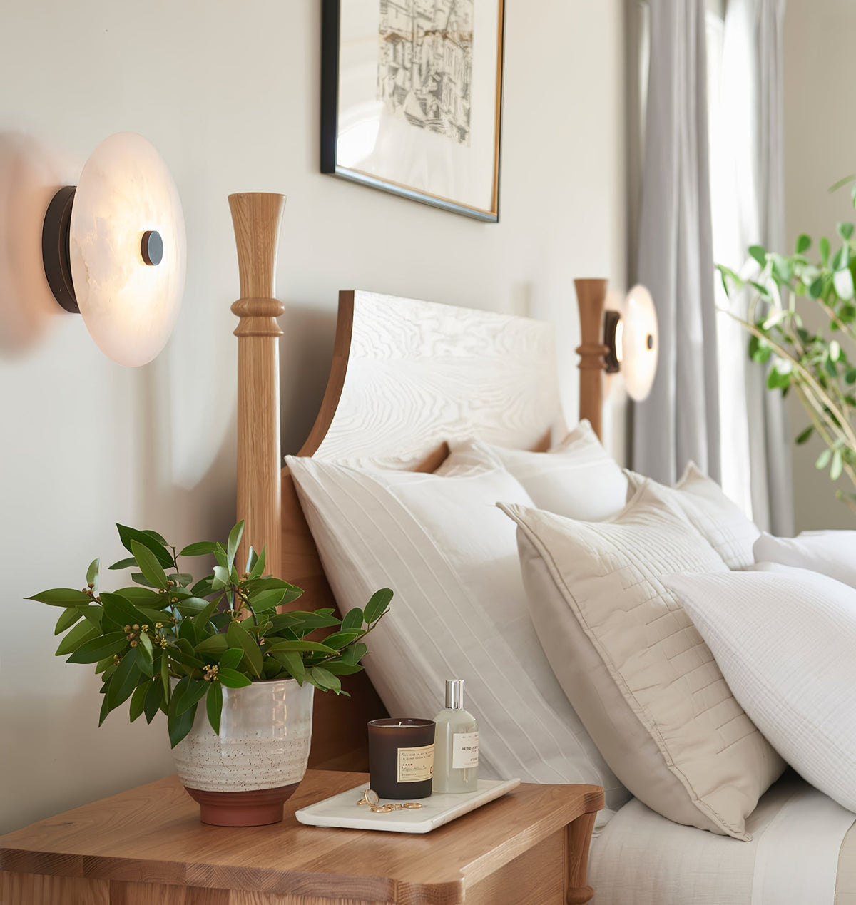 Clio Alabaster plafon lampa sufitowa montowana bezpośrednio