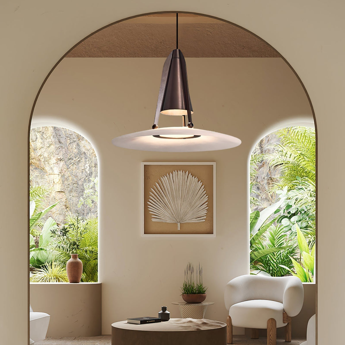 Halen lampa wisząca Alabaster Fusion
