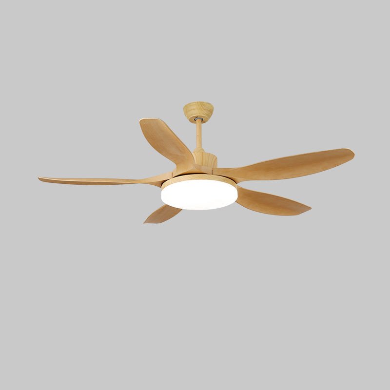 Arysen minimalistyczna lampa sufitowa z wentylatorem drewniana