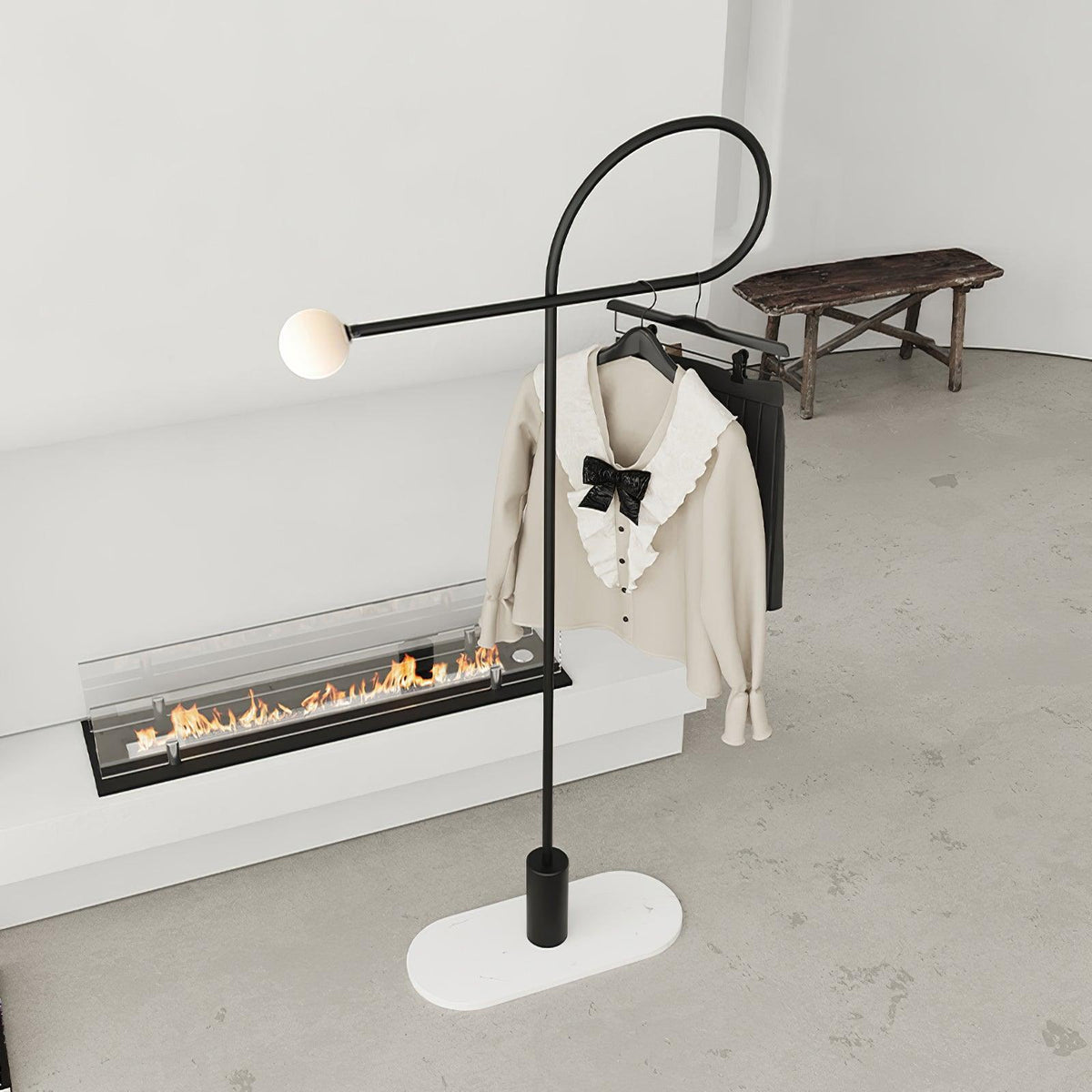 Zanoril rzeźbiarska lampa stojąca