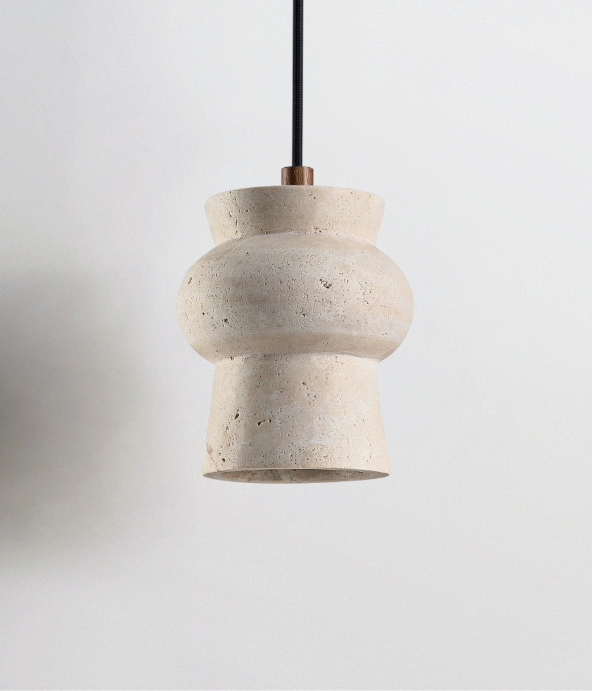 Dynt wisząca lampa w stylu timeless z żółtym travertynem