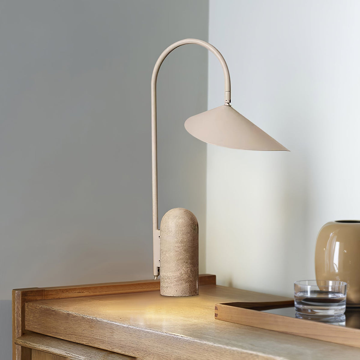 Lampa stołowa Selva Arc Leaf
