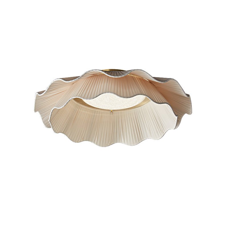 Mylirira Premium Elegance Wave mosiądz lampa sufitowa z tkaniny