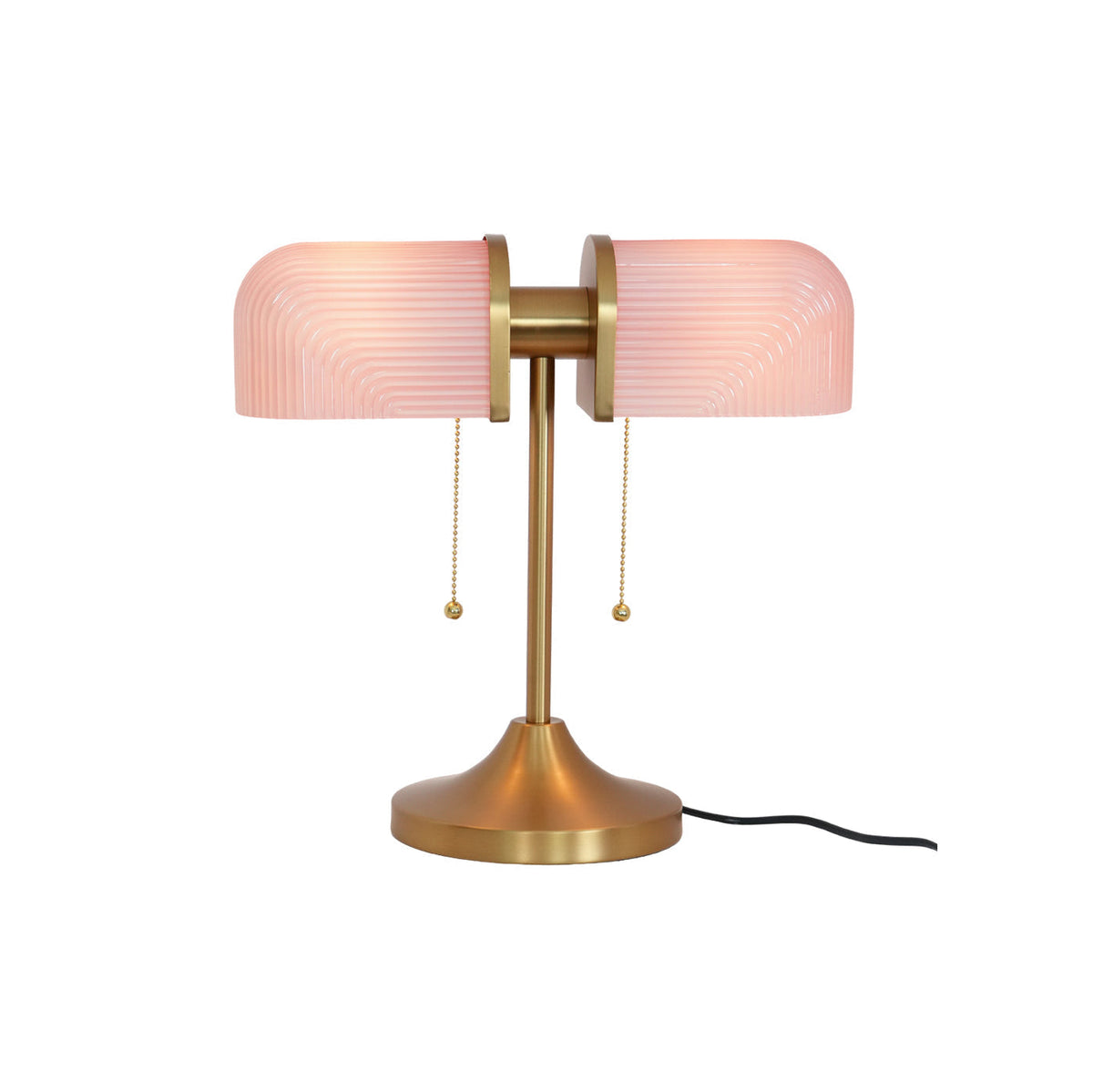 Gorven lampa stołowa przemysłowa ze szkła