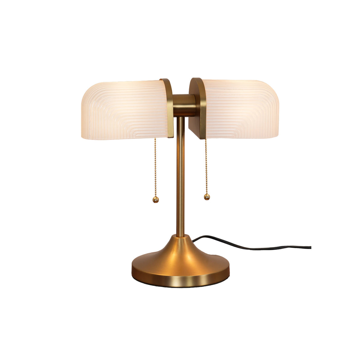 Gorven lampa stołowa przemysłowa ze szkła