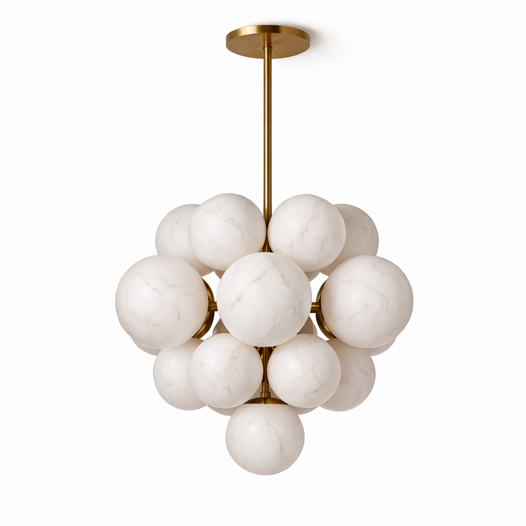 Niveora Alabaster Cluster żyrandol ze szkła