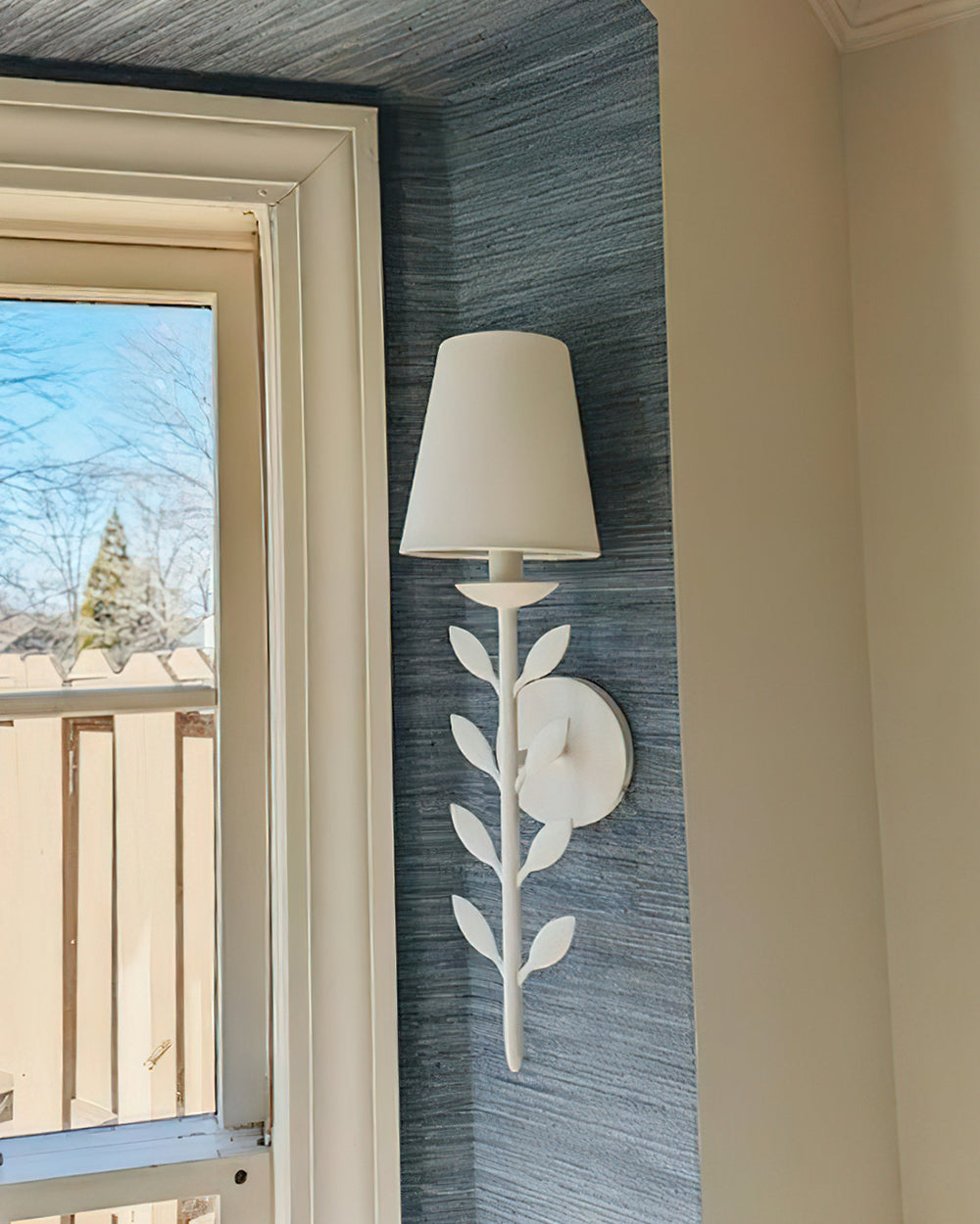 Evoque kinkiet ze złotym liściem