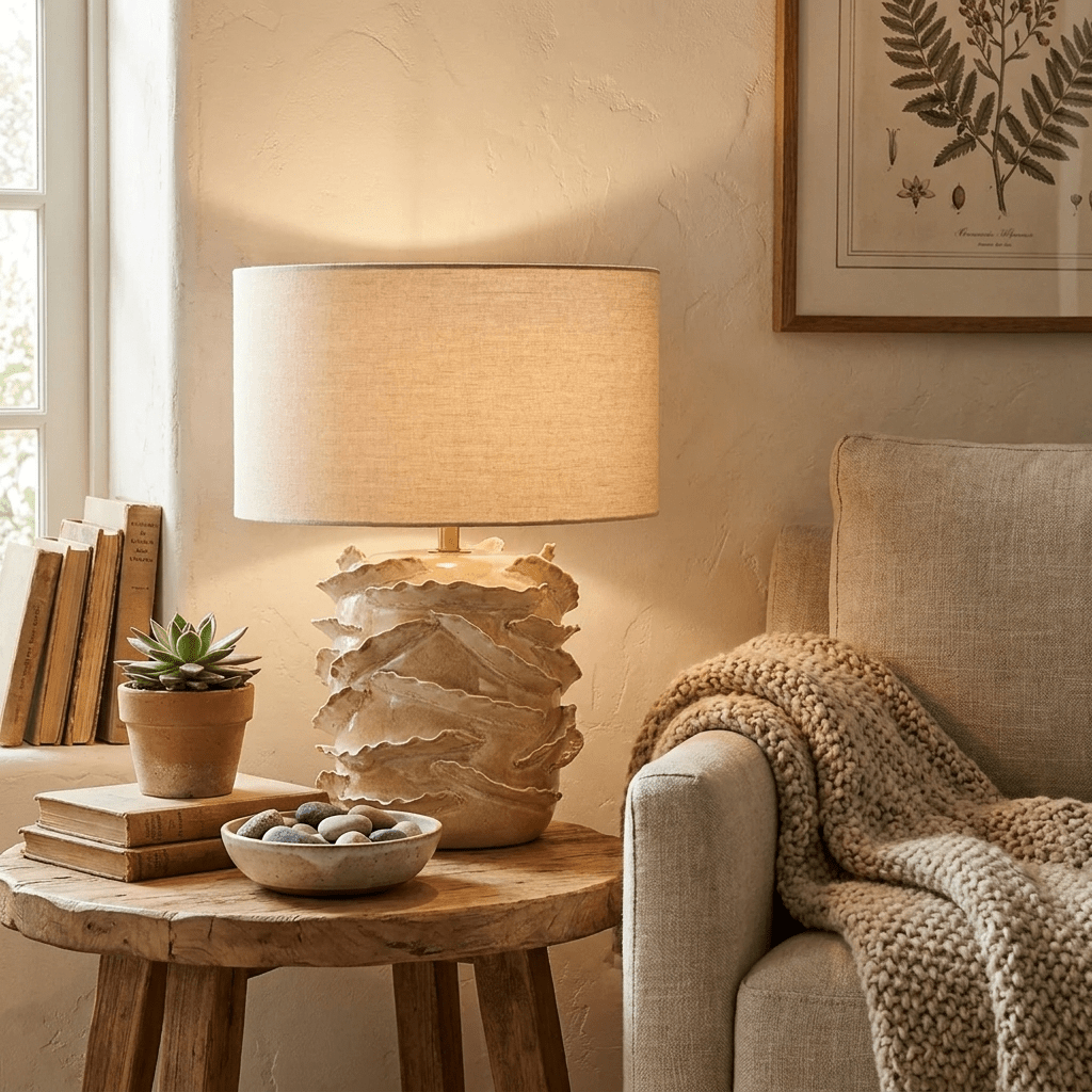 Rosalinde ceramiczna lampa stołowa