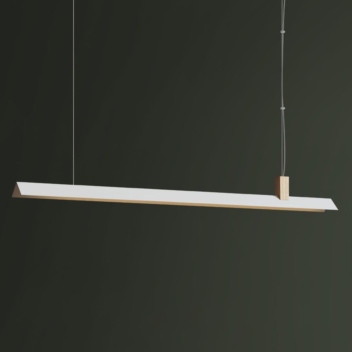 Linea minimalistyczna lampa wisząca z drewna