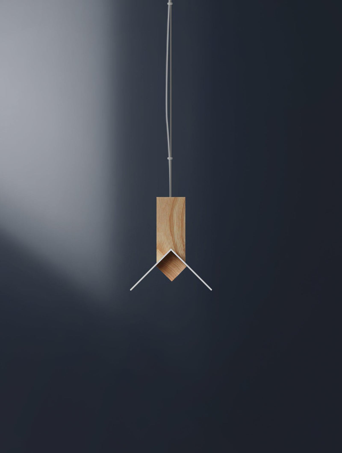 Linea minimalistyczna lampa wisząca z drewna
