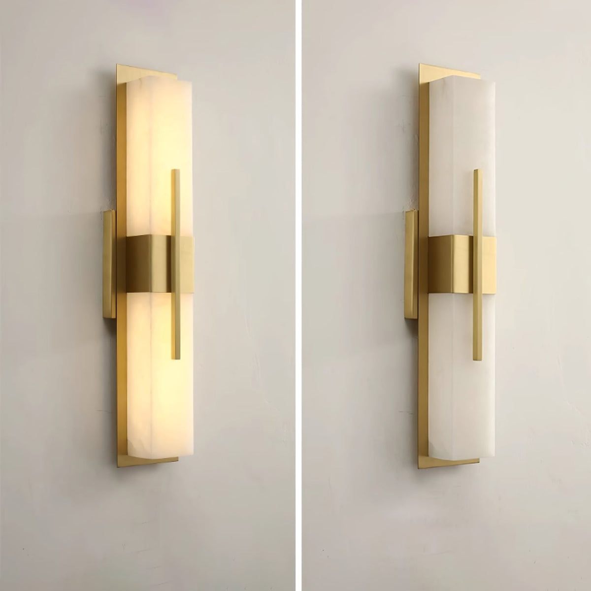 Vellmure Twin Alabaster kinkiet