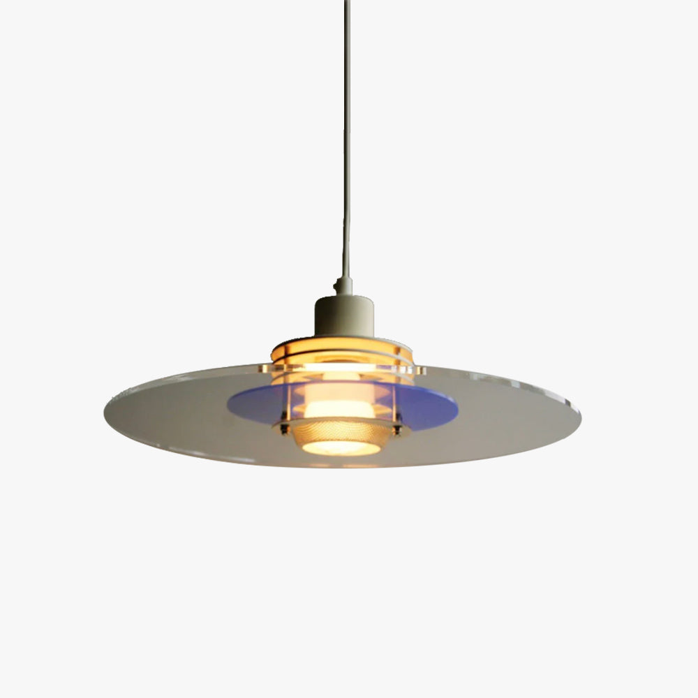 Valentina minimalistyczna lampa wisząca LED ze szkła i metalu / Salon/Sypialnia