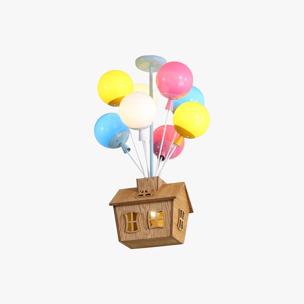 Aria Designer lampa sufitowa montowana bezpośrednio drewno pokój dziecięcy