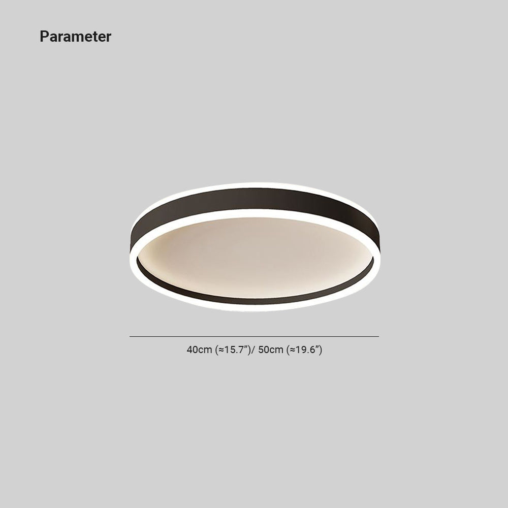 Arisha nowoczesna lampa sufitowa montowana bezpośrednio okrągła LED metalowa, biała/czarna
