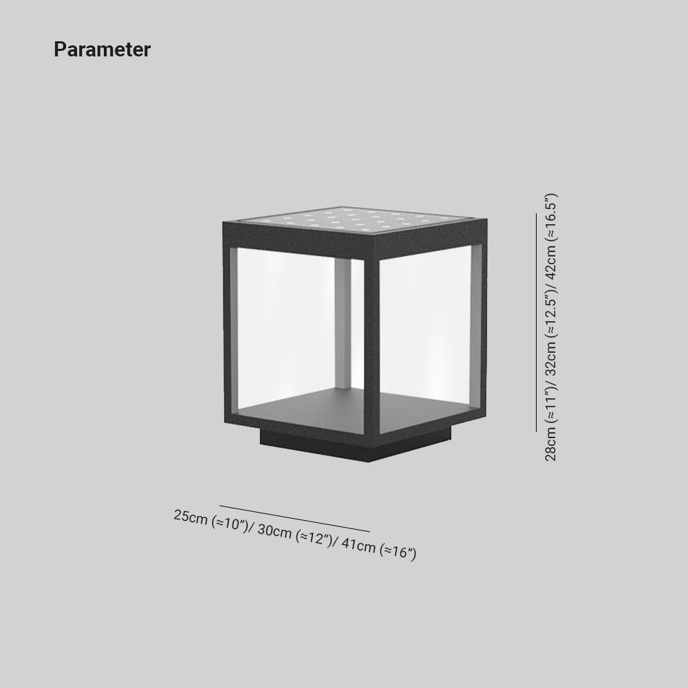 Ray nowoczesna zewnętrzna lampa słupowa z metalu LED