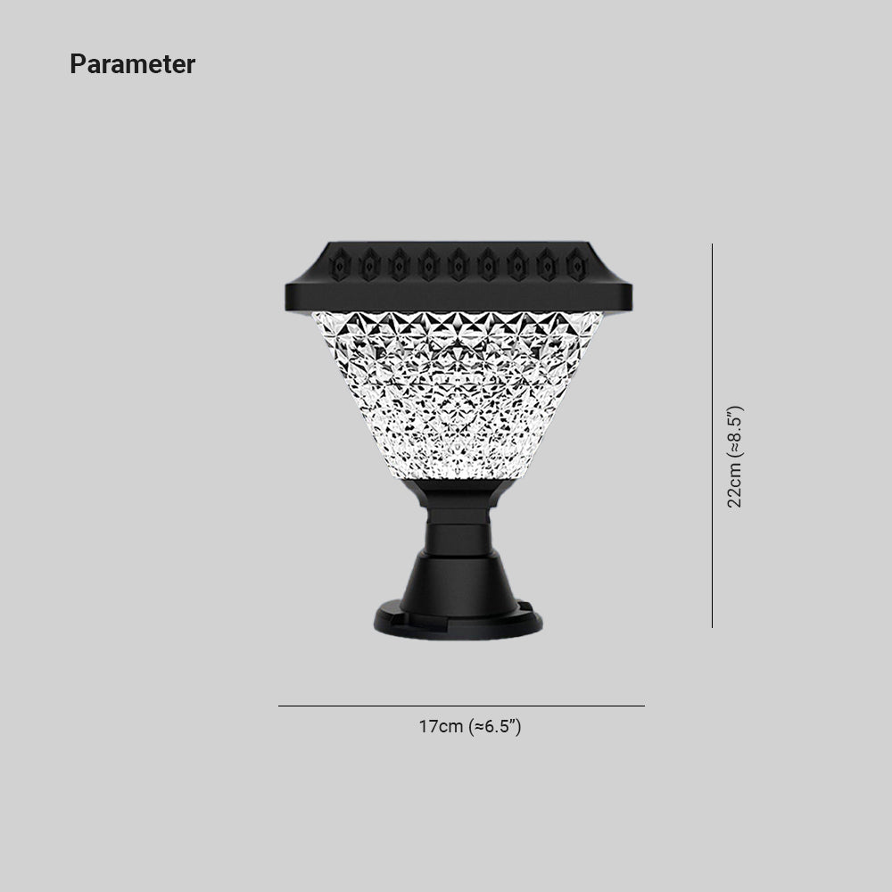 Ray nowoczesna lampa stojąca z geometrią, czarna